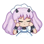 🫣 อนิเมะ, มังงะ, น่ารัก, การ์ตูน, ปีศาจ, ผู้หญิง, เมด, พิกเซลอาร์ต telegram sticker