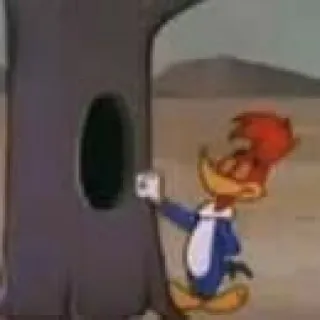 🚪 Woody Woodpecker 우디 우드피커, 만화 캐릭터, 애니메이션, 스티커, 딱따구리, 애니메이션 telegram sticker