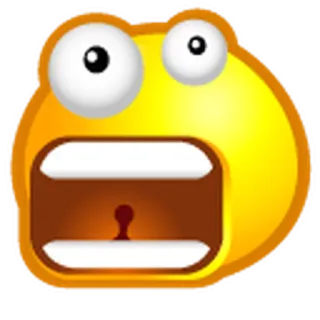 😱 Emoji, Choqué, Surprise, Dessin animé, Expression, Visage whatsapp sticker