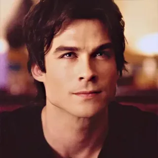 🩸 Damon Salvatore The Vampire Diaries wampir, serial, dramat, aktor, portret telegram sticker