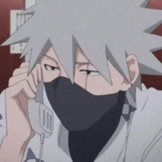 😐 Kakashi Naruto anime, Naruto, Kakashi, máscara, ninja, telefone telegram sticker