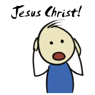 😱 WTF?! pytanie, zszokowany, wyraz twarzy, kreskówka, wtf telegram sticker