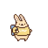 🐰 F U thỏ, xúc phạm, hoạt hình, dễ thương telegram sticker