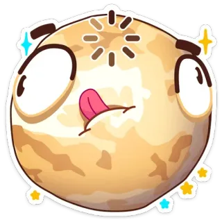 🤪 cartoon, emoji, face, funny, sticker telegram sticker