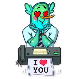 Office Plankton telegram stickers