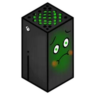 🤢 xbox, Cartoon, Spielkonsole, Konsole, Gaming telegram sticker