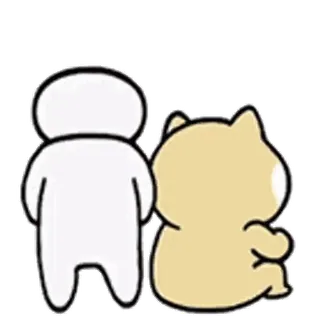 💬 Dibujo animado, Cuqui, Sticker, Personaje, Animal, Amistad telegram sticker