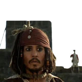 😵 Jack Sparrow Pirates of the Caribbean Jack Sparrow, Pirates of the Caribbean, Johnny Depp, pirate, movie, character telegram sticker