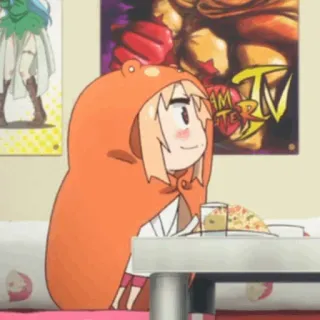 🍡 Umaru Doma Himouto! Umaru-chan 动漫, 角色, 连帽衫, 土间埋, 干物妹!小埋 whatsapp sticker