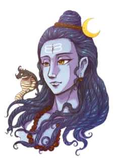 ✨ Shiva hinduism, shiva, god, spiritual, deity, snake, indian culture telegram sticker