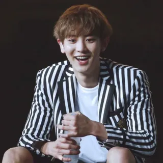 😃 Chanyeol K-pop, cantante, celebridad, artista, artista, Chanyeol, EXO telegram sticker