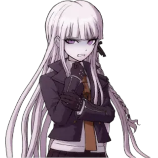 😡 Kyoko Kirigiri Danganronpa Anime, Videogioco, Kyoko Kirigiri, Danganronpa, Personaggio telegram sticker