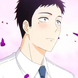 🎭 Anime, Man, Portret, Cartoon, Illustratie telegram sticker
