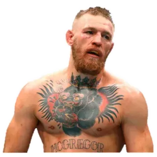 😒 Conor McGregor atleta, luchador, mma, boxeo, tatuaje telegram sticker