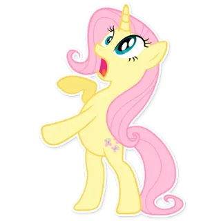 😦 Fluttershy My Little Pony Pony, Tier, Cartoon, Fluttershy, My Little Pony, Sticker telegram sticker