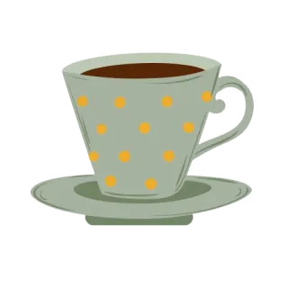 ☕ xícara, café, chá, bebida, trago, caneca, pontos telegram sticker