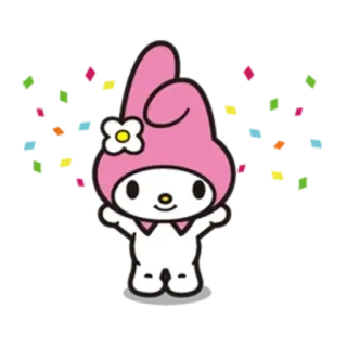 ✳️ My Melody มายเมโลดี้, ซานริโอ้, คาวาอิ, น่ารัก, การ์ตูน, สีชมพู telegram sticker