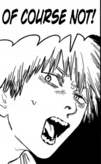 🙅 OF COURSE NOT! manga, anime, expression, surprise, shock telegram sticker