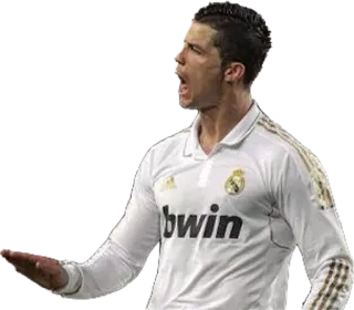 👋 Cristiano Ronaldo soccer, football, athlete, player, real madrid, celebration telegram sticker