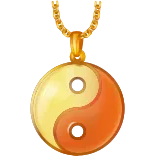 🎁 Yin Yang, Équilibre, Collier, Harmonie, Dualité, Taoïsme whatsapp sticker