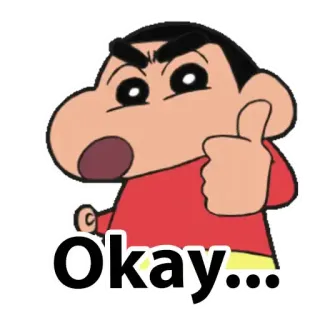 👍 Okay... ok, pulgar arriba, acuerdo, positivo, dibujo animado telegram sticker