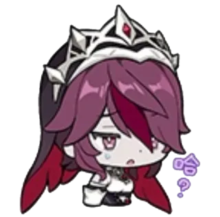 😖 Rosaria Genshin Impact 哈? anime, game, genshin impact, rosaria, character, sticker telegram sticker