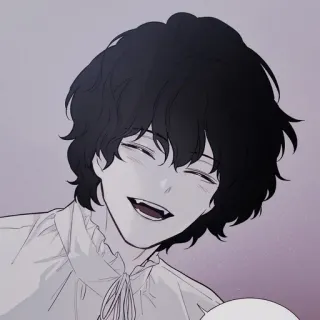 🗞 vampire, fangs, anime, character, drawing, smiling, cartoon, artwork whatsapp sticker