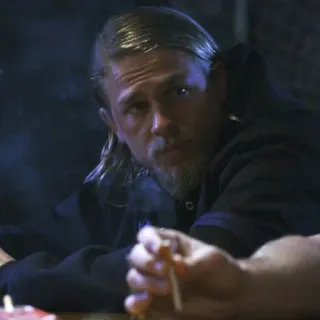 😐 man, cigarette, smoking, portrait, serious, actor telegram sticker