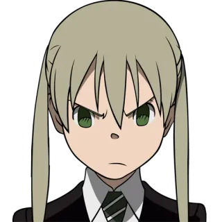 😒 Maka Albarn Soul Eater Anime, Manga, Soul Eater, Maka Albarn, Personaje, Fanart whatsapp sticker