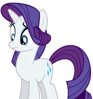 🙁 Rarity My Little Pony kuda poni, kartun, rarity, imut, animasi, persahabatan telegram sticker