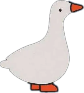 🦆 goose, duck, bird, animal, sticker, cartoon telegram sticker