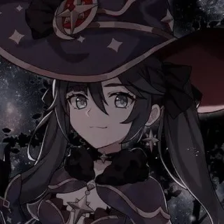 🙂 Mona Genshin Impact Mona, Genshin Impact, Anime, Videojuego, Bruja, Mago whatsapp sticker