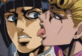 👅 Bruno Bucciarati JoJo's Bizarre Adventure Anime, JoJo's Bizarre Adventure, Bruno Bucciarati, Giorno Giovanna, Léchage, Golden Wind whatsapp sticker