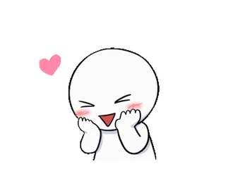 🥰 милый, мультик, сердце, любовь, счастливый, каваи telegram sticker