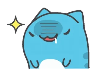 😈 Blue Cat telegram sticker