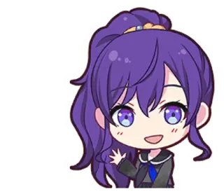 🎤 Anime, Charakter, Weiblich, Cartoon telegram sticker