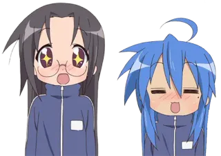 😳 Anime, Lindo, Chicas, Amistad whatsapp sticker