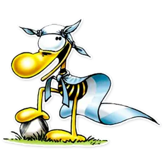 🇦🇷 desenho animado, pato, futebol, futebol, Argentina, esporte telegram sticker