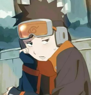 🍊 Obito Uchiha Naruto Obito, Uchiha, Naruto, Anime, Manga, Buồn whatsapp sticker