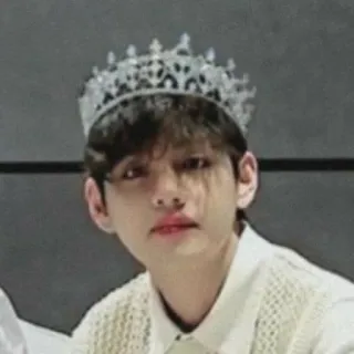 🍰 coroa, homem, retrato, kpop, cantor, moda telegram sticker