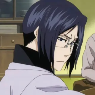 😡 Uryu Ishida Bleach anime, manga, Bleach, Uryu Ishida, character, glasses telegram sticker
