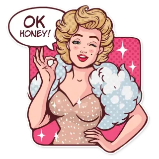 Marilyn telegram stickers