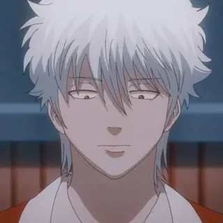 🥢 Sakata Gintoki Gintama Anime, Gintama, Sakata Gintoki, Personagem, Cabelo Branco whatsapp sticker