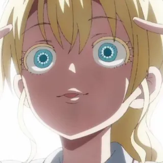 🎲 Anime, Blond, Vrouwelijk, Cartoon, Grappig, Sticker telegram sticker