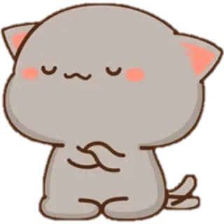 😏 แมว, น่ารัก, น่าเอ็นดู, สติกเกอร์, การ์ตูน, สัตว์ telegram sticker