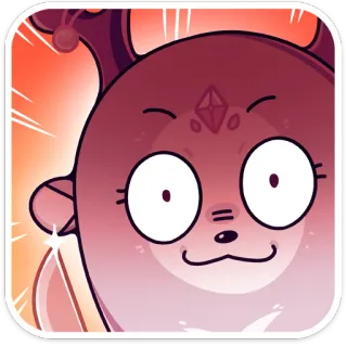 😳 cartoon, fantasy, cute, sticker whatsapp sticker