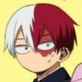 ❄️ Shoto Todoroki My Hero Academia Anime, Manga, Postać, Shoto Todoroki, My Hero Academia telegram sticker