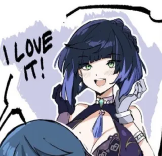 🧿 Yelan Genshin Impact I LOVE IT! Anime, Trò chơi điện tử, Genshin Impact, Yelan telegram sticker