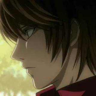 ⚖ Light Yagami Death Note Anime, Death Note, Light, Yagami, Manga telegram sticker