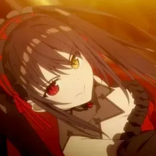 🙂 Kurumi Tokisaki Date A Live อนิเมะ, ผู้หญิง, น่ารัก, คุรุมิ โทคิซากิ, Date A Live whatsapp sticker